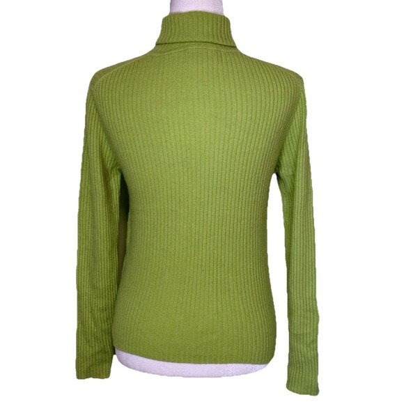 Valerie Stevens Women’s Two Ply Cashmere Turtleneck Quiet Luxury Old Money Lg - Picture 2 of 6